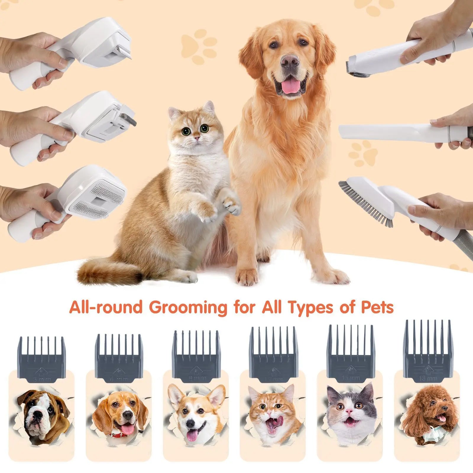 Zero Noise Pet Grooming Vacuum Kit™