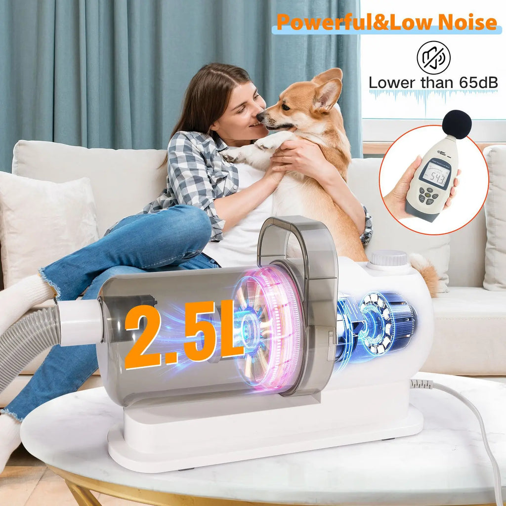 Zero Noise Pet Grooming Vacuum Kit™